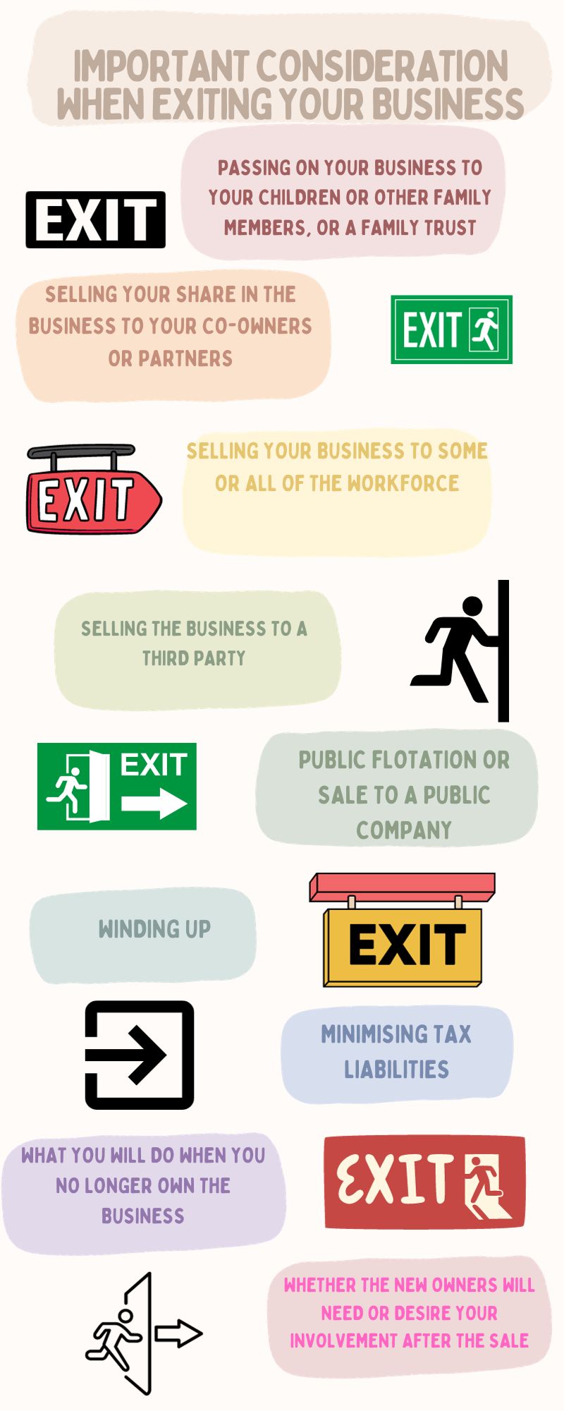 local accountants important consideration when exiting your business