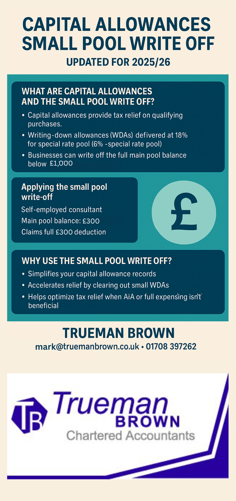 Dagenham local nearby accountants small pool capital allowance