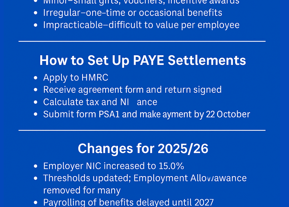Understanding PAYE settlements | Trueman Brown